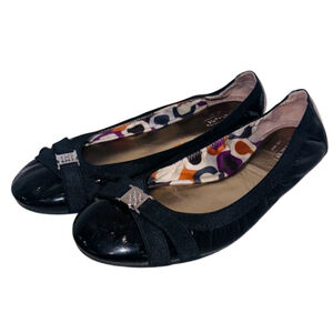 Coach Dwyer Patent Leather Ballet Flats Size 10B